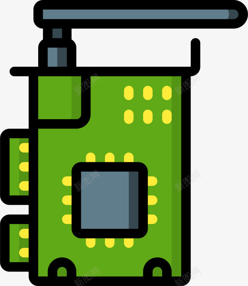 芯片计算机硬件29线性彩色图标svg_新图网 https://ixintu.com 彩色 硬件 线性 芯片 计算机