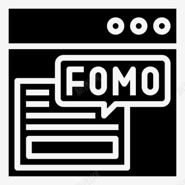 Fomo社交媒体180填充图标图标