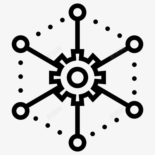 流程选项计划图标svg_新图网 https://ixintu.com 图标 战略 流程 生产力 管理 线图 计划 选项