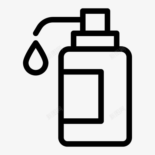 洗发水瓶子洗手液图标svg_新图网 https://ixintu.com 洗发水 洗手 液体 瓶子 肥皂