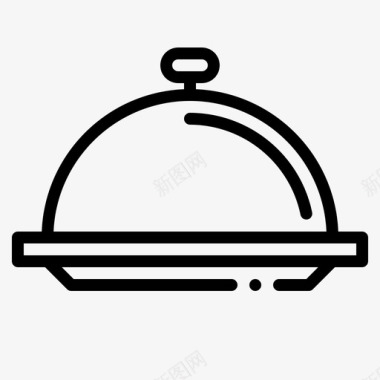 盘子盖子食物图标图标