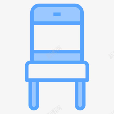 椅子家具装饰6蓝色图标图标