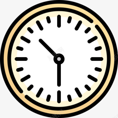 时钟速度表时间15线性颜色图标图标