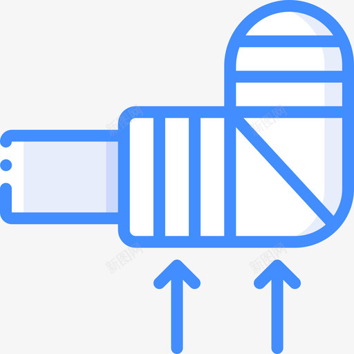 受伤急救蓝色图标svg_新图网 https://ixintu.com 受伤 急救 蓝色