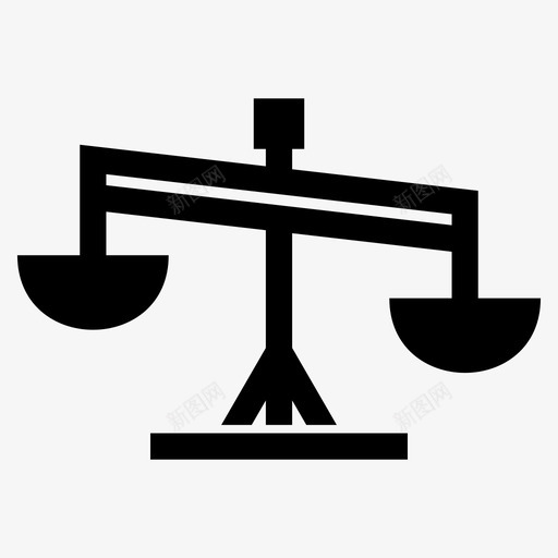 重量天平秤图标svg_新图网 https://ixintu.com 体重 减肥 天平 称重 重量
