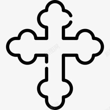 十字架精神上的27岁直系的图标图标