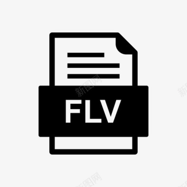 flv文件文件图标文件类型格式图标