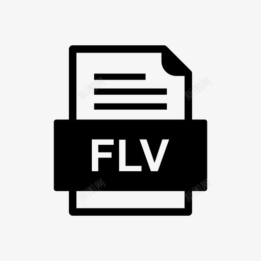 flv文件文件图标文件类型格式svg_新图网 https://ixintu.com 41种 flv 图标 文件 格式 类型