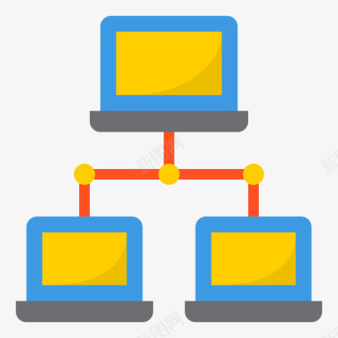 网络网络技术14平面图标图标