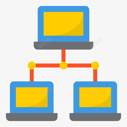 网络网络技术14平面图标svg_新图网 https://ixintu.com 平面 网络 网络技术