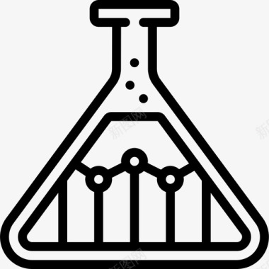 试管在线营销46线性图标图标