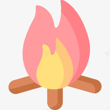 篝火烧烤56平铺图标图标