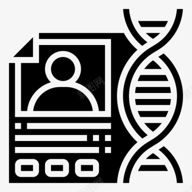 遗传学医学209字形图标图标