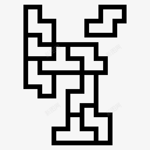 逻辑棋盘游戏线性图标svg_新图网 https://ixintu.com 棋盘 游戏 线性 逻辑