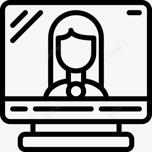 新闻报道晨间例行节目31直线图标svg_新图网 https://ixintu.com 例行 新闻报道 晨间 直线 节目
