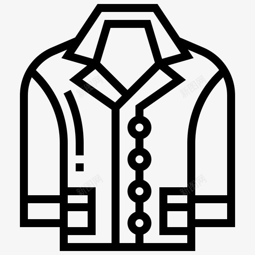 外套衣服144直纹图标svg_新图网 https://ixintu.com 外套 直纹 衣服