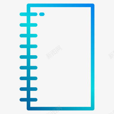 笔记本交易7线性梯度图标图标