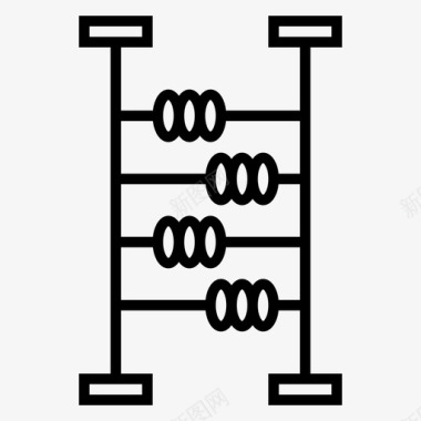 算盘教育实验图标图标