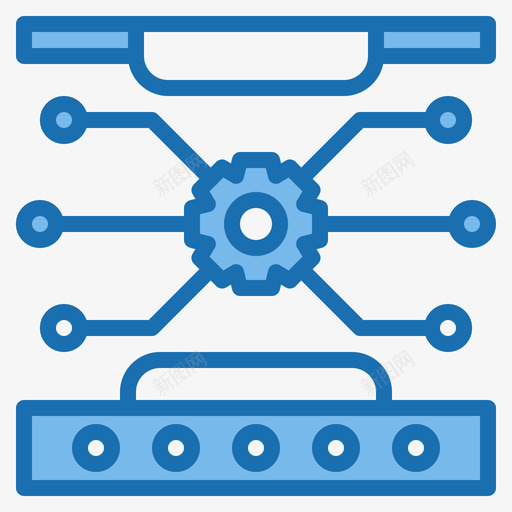 技术工厂设备蓝色图标svg_新图网 https://ixintu.com 工厂 技术 蓝色 设备