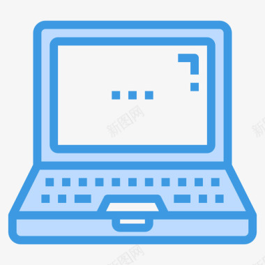 笔记本电脑gadget30蓝色图标图标