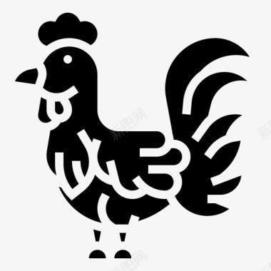 鸡养殖102雕文图标图标