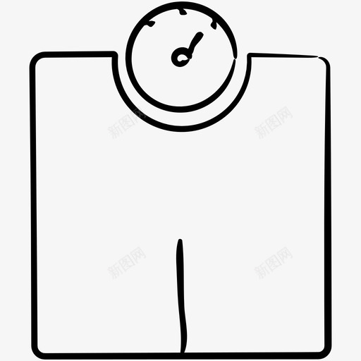 秤重量电子手绘图标svg_新图网 https://ixintu.com 图标 手绘 电子 重量