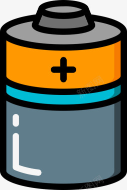 电池世界末日2线性颜色图标图标