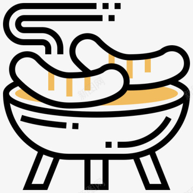 香肠烧烤派对4黄影图标图标