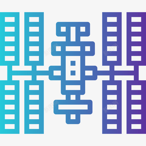 太空站美国宇航局梯度图标svg_新图网 https://ixintu.com 太空站 宇航局 梯度 美国
