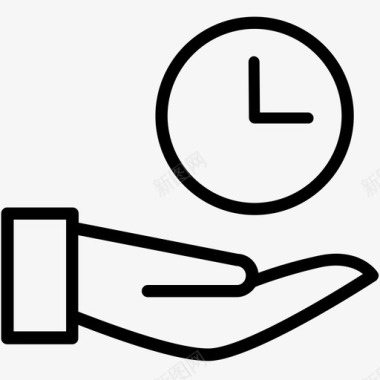 时间时钟办公时间图标图标