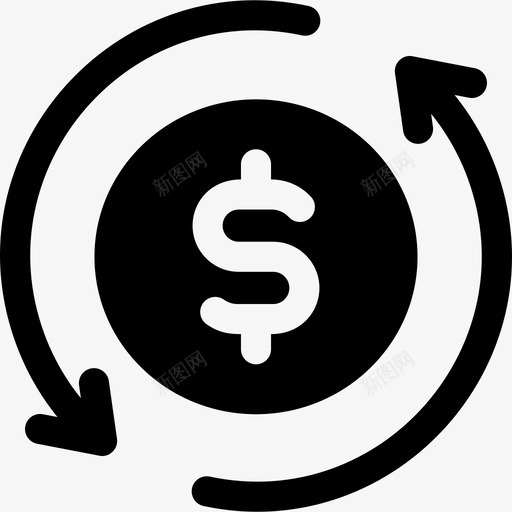 货币流动经济54已填充图标svg_新图网 https://ixintu.com 填充 流动 经济 货币 货币流