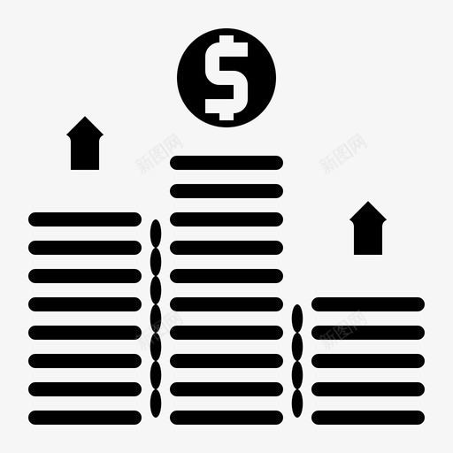 货币增长支付80稳健图标svg_新图网 https://ixintu.com 增长 支付 稳健 货币