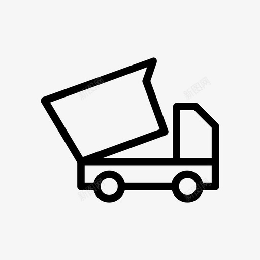 机械汽车运输图标svg_新图网 https://ixintu.com 48像素 卡车 机械 标志 汽车 车辆 运输 运输线