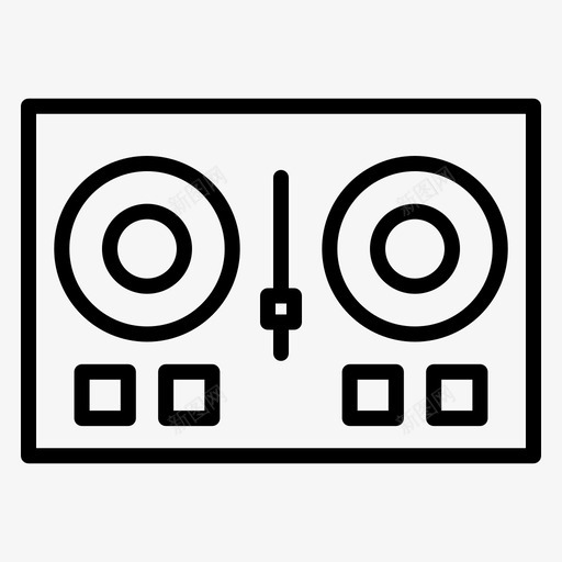 Dj控制器音乐147线性图标svg_新图网 https://ixintu.com Dj 控制器 线性 音乐