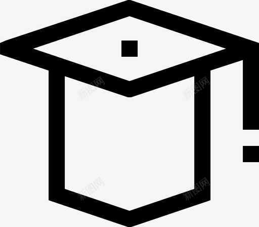 edu 1, graduation, hsvg_新图网 https://ixintu.com edu 1  graduation  h 线性 扁平 简约 单色 方正