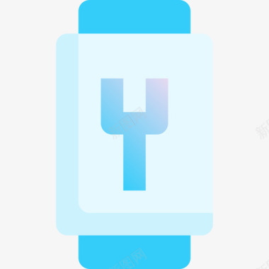电池晚安2蓝色图标图标