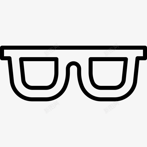眼镜衣服141直线型图标svg_新图网 https://ixintu.com 直线 眼镜 线型 衣服