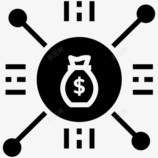 货币分配银行结构银行网络图标svg_新图网 https://ixintu.com 分配 图标 字形 战略 管理 结构 网络 货币 金融 银行 链接