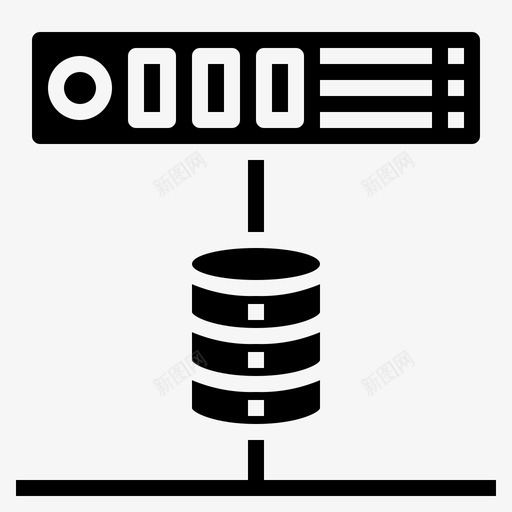 数据库接口96实体图标svg_新图网 https://ixintu.com 实体 接口 数据库