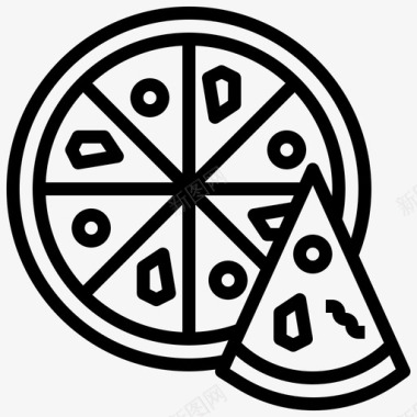 披萨送餐86直系图标图标