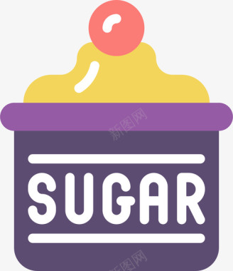 糖碗煎饼日平的图标图标