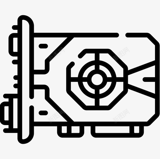 Vga卡计算机65线性图标svg_新图网 https://ixintu.com Vga 线性 计算机