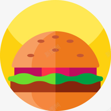 汉堡食物185平的图标图标