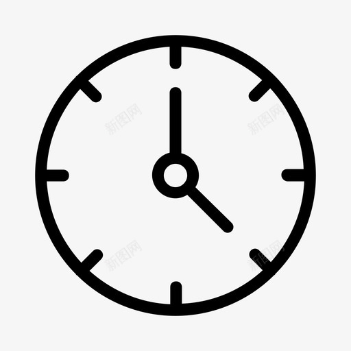 时钟约会日程表图标svg_新图网 https://ixintu.com 48px 业务 字形 手表 日程表 时钟 时间 约会