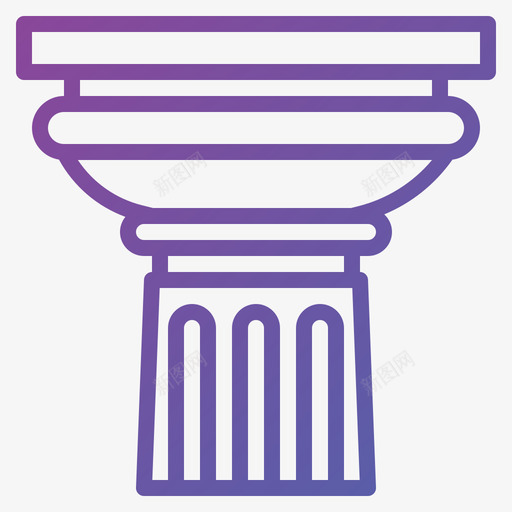 多立克柱建筑69坡度图标svg_新图网 https://ixintu.com 坡度 建筑 立克
