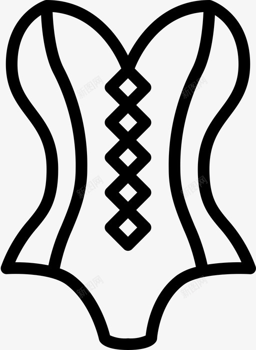 紧身胸衣内裤4条直线型图标svg_新图网 https://ixintu.com 4条 内裤 直线 紧身 线型 胸衣