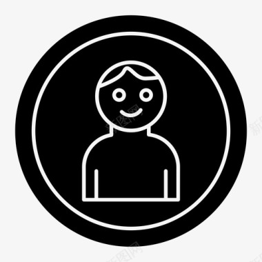 男人化身购物图标图标