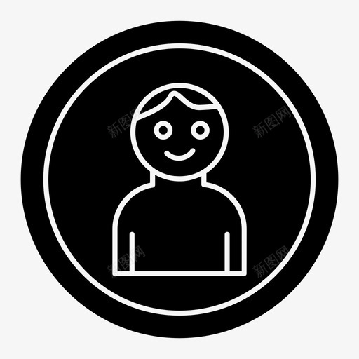 男人化身购物图标svg_新图网 https://ixintu.com 化身 实体 服装 用户 男人 购物