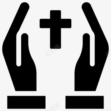 基督教祈祷表情符号表情符号标图标图标
