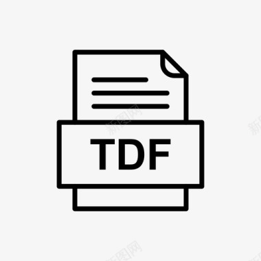 tdf文件文件图标文件类型格式图标